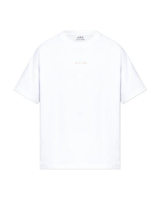 A.P.C. Tops ,Wit ,T-Shirts in het White voor heren