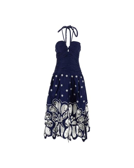 Farm Rio Blue Midi Dresses