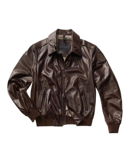 Blauer Brown Leather Jackets for men