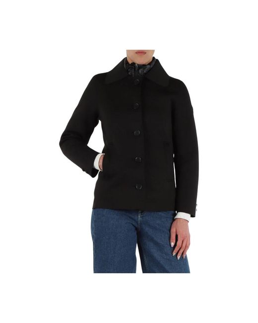 Canadian Jassen ,Zwart ,Leer Neopreen Tachie Short Jas Met Binnen Vest in het Black