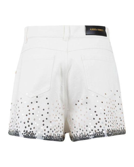 Alberta Ferretti White Short shorts