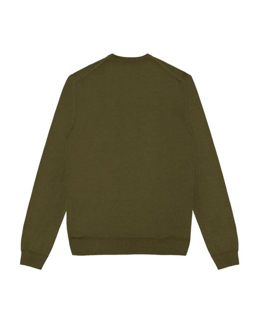 Colmar Hoodies & Sweatvesten ,Groen ,Wol Groene Wollen Trui Met Ronde Hals in het Green voor heren