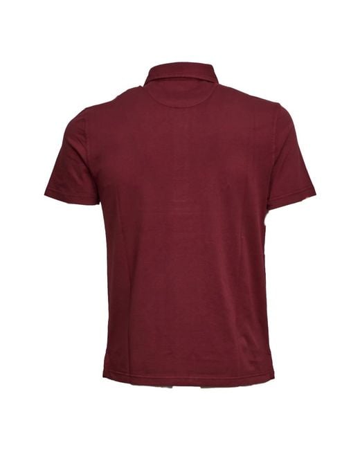 Fedeli Red Polo Shirts for men