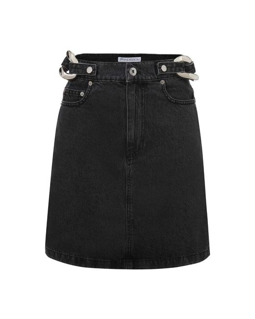 J.W. Anderson Black Denim Skirts