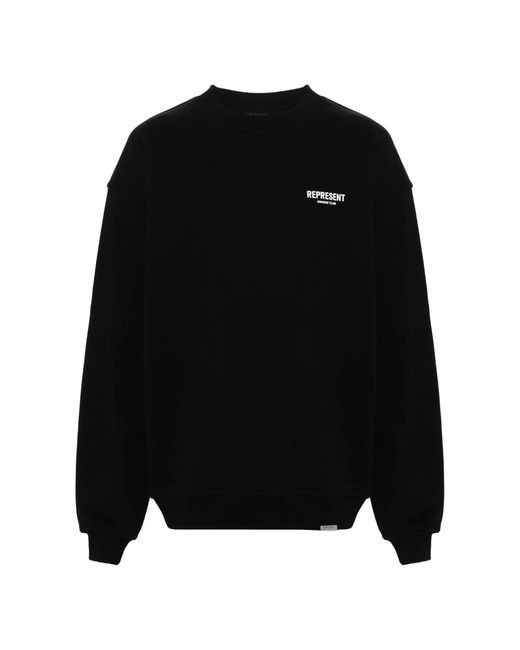 Represent Hoodies & Sweatvesten ,Zwart ,Katoen Owners Club Sweatshirt in het Black voor heren