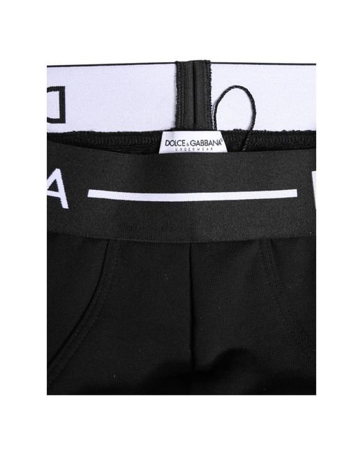 Dolce & Gabbana Black Bottoms for men