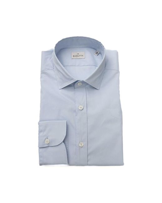 Bagutta Blue Formal Shirts for men