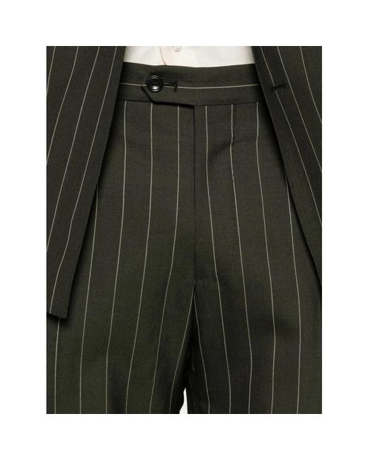 Tagliatore Black Double Breasted Suits for men