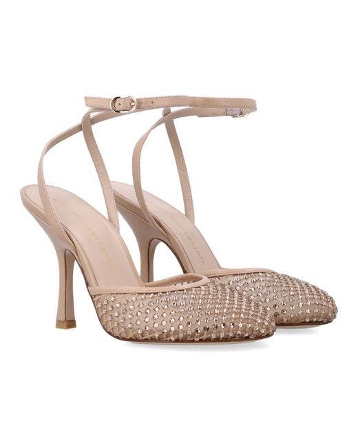 Stuart Weitzman Pink Bareitall Shine Pump