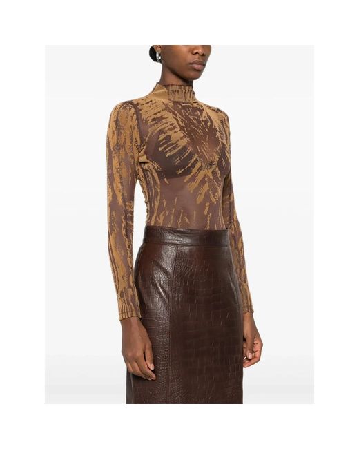 DIESEL Brown Braunes Top Für Frauen