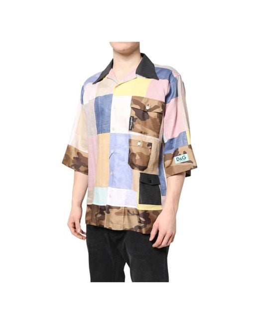 Dolce & Gabbana Multicolor Short Sleeve Shirts for men