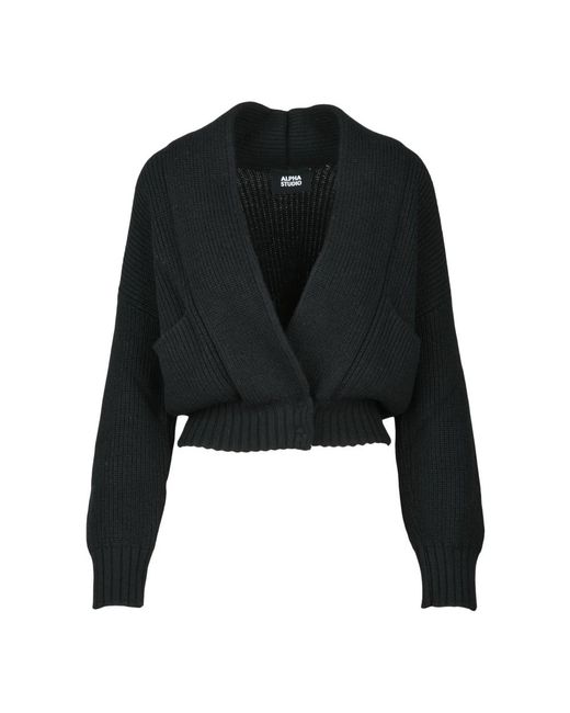 Cardigans Alpha Studio de color Black