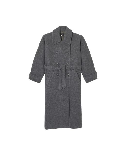 A.P.C. Gray Belted Coats