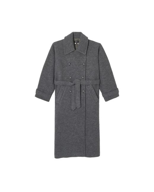 A.P.C. Gray Belted Coats