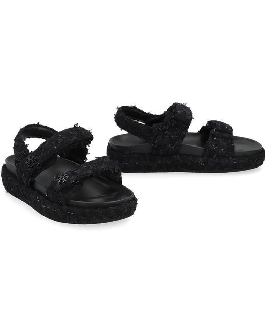 Tory Burch Schoenen ,Zwart ,Wol Kira Sport Sandal in het Black