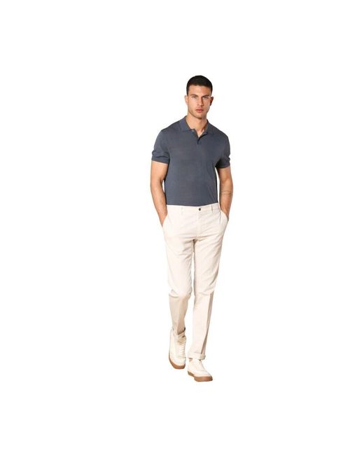 Mason's New York Herren Chino Hose Regular Fit in Blue für Herren
