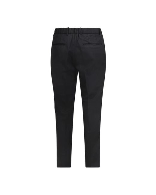 Incotex Black Cropped Trousers for men