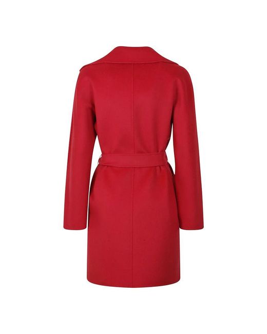 Elegante Abrigo De Lana, Mujer, Talla Max Mara de color Red