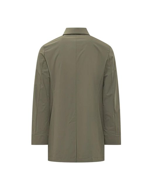 DUNO Green Single-Breasted Coats for men