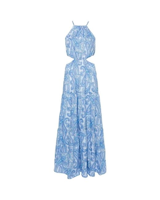 Mc2 Saint Barth Blue Maxi Dresses