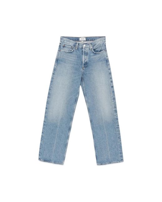 Straight Jeans Agolde en coloris Blue