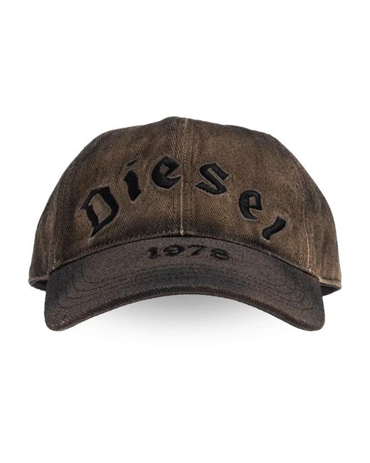 DIESEL Accessoires ,Bruin ,Katoen C-Selgot Cap in het Brown voor heren