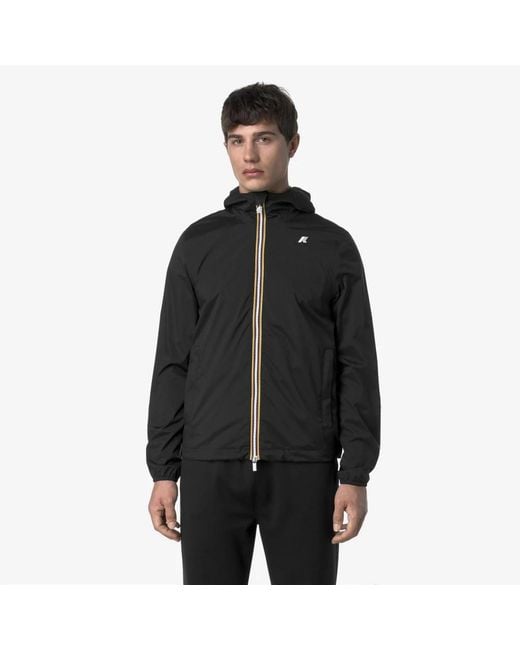 K-Way Black Rain Jackets for men