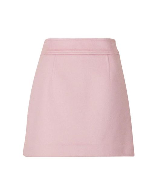byTiMo Rokken ,Roze ,Wol Elegante Wol Mini Rok in het Pink