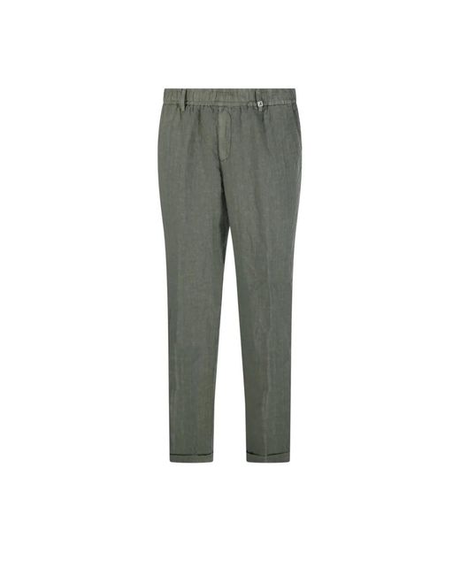 Myths Gray Slim-Fit Trousers for men