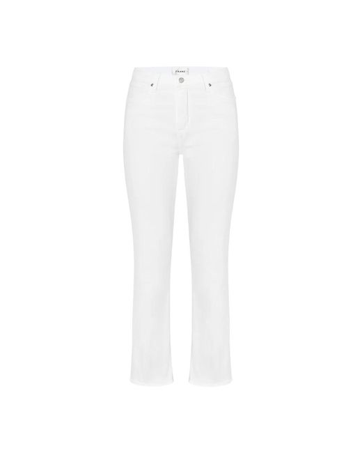 FRAME White Weiße Jeans Aus Denim