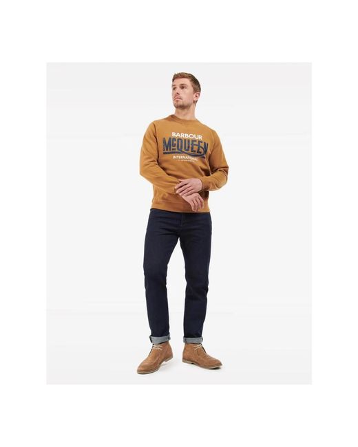 Barbour Orange Sweatshirts for men