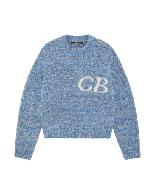 Cole Buxton Boucle Logo Sweatshirt in Blue für Herren