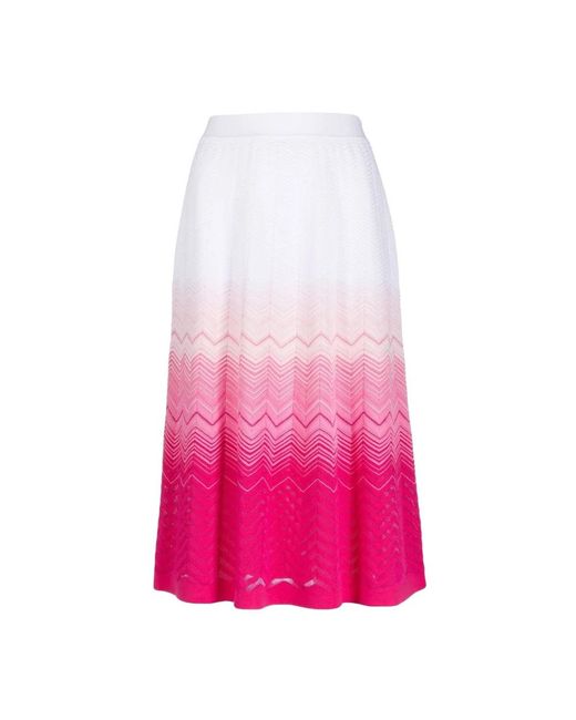 Missoni Pink Midi Skirts