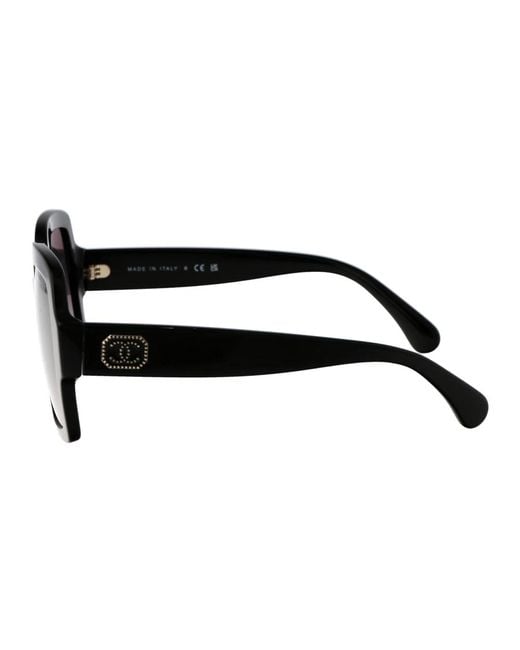 Chanel Black Stylische sonnenbrille mit modell 0ch5479