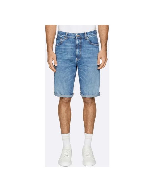 Dondup Blue Denim Shorts for men