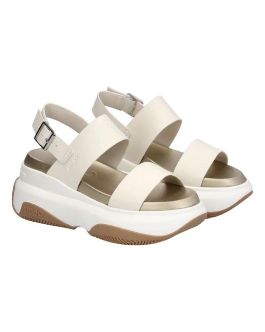 Liu Jo White Flat Sandals