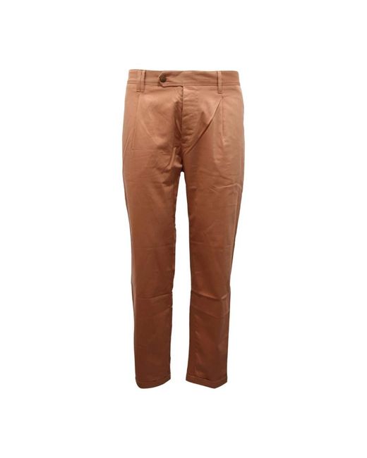 Officina 36 Brown Chinos for men