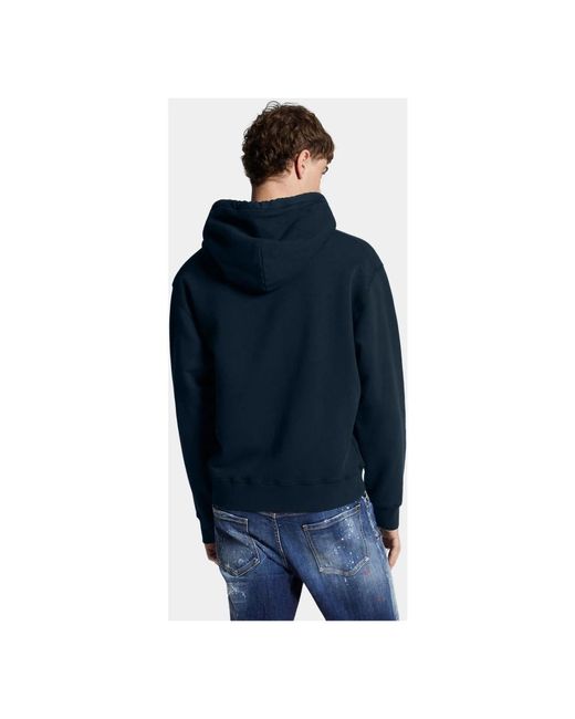 DSquared² Blue Hoodies for men