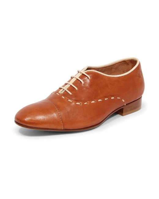 La Martina Brown Laced Shoes