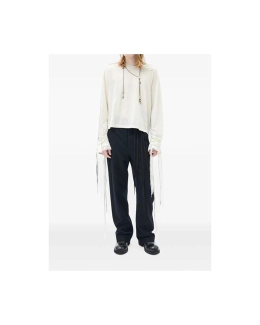 Ann Demeulemeester Blue Suit Trousers for men