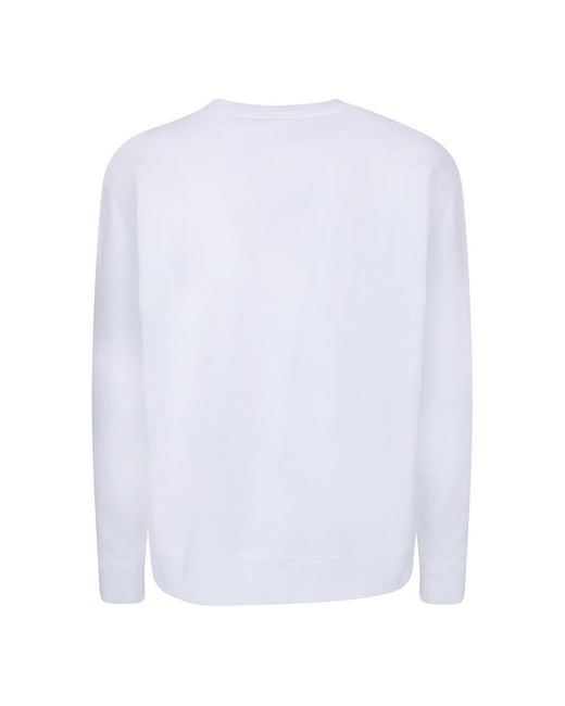 DSquared² Hoodies & Sweatvesten ,Wit ,Katoen Witte Sweatshirt Aw 23 Comfort Stijl in het White voor heren