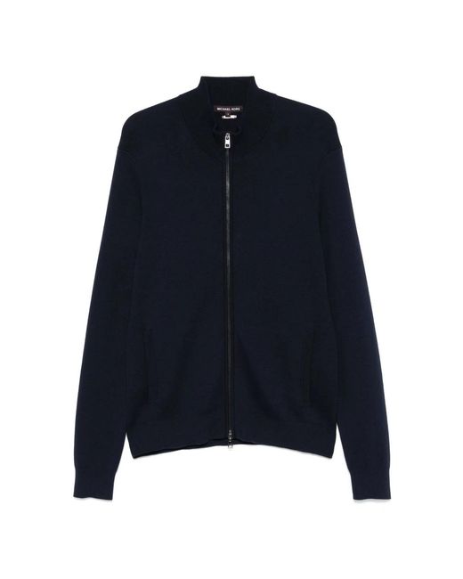 Michael Kors Blauer casual-pullover mit reißverschluss in Blue für Herren