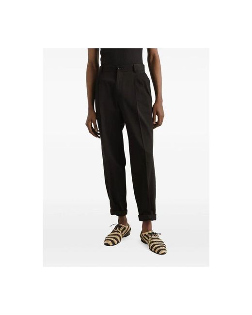 Suit Trousers di Dolce & Gabbana in Black da Uomo