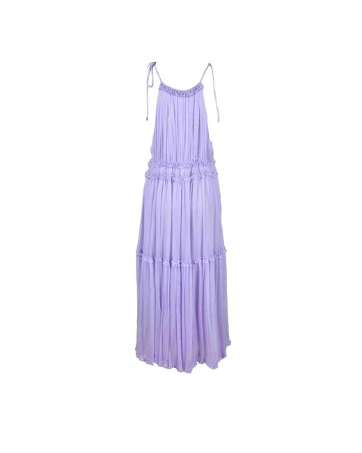 WEILI ZHENG Purple Damenkleid