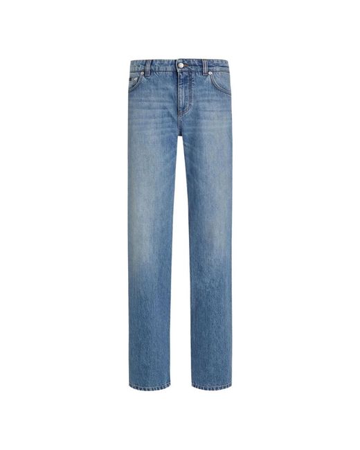 Dolce & Gabbana Blue Straight Fit Jeans