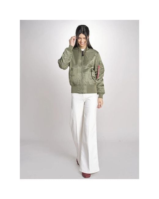 Alpha Industries Green Bomber Jackets