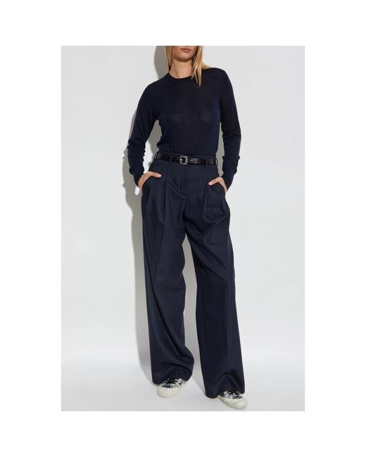 Golden Goose Deluxe Brand Blue Round-Neck Knitwear
