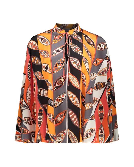 Emilio Pucci Orange Blouses