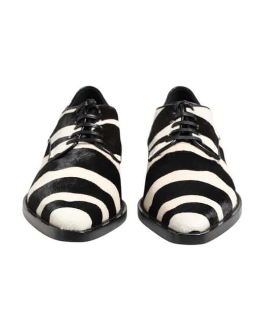 Dolce & Gabbana Black Laced Shoes for men