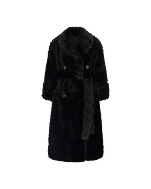 BB COUTURE Black Faux Fur & Shearling Jackets
